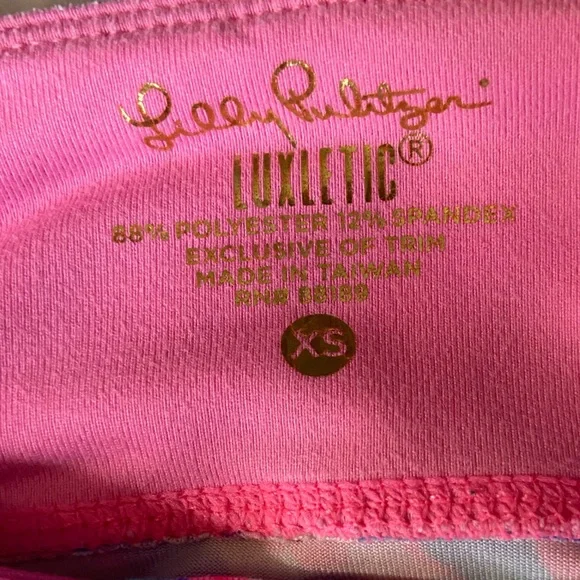 Lilly Pulitzer XS Bright Pink and other fun Colored Capri Leggings. - Picture 2 of 7